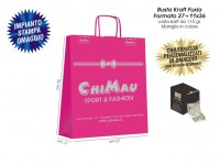 BUSTE IN CARTA KRAFT FUXIA 